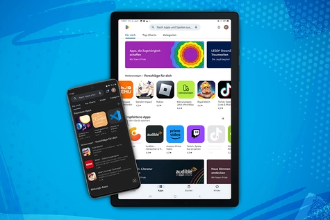 Tablet mit der E-Paper App im App-Store